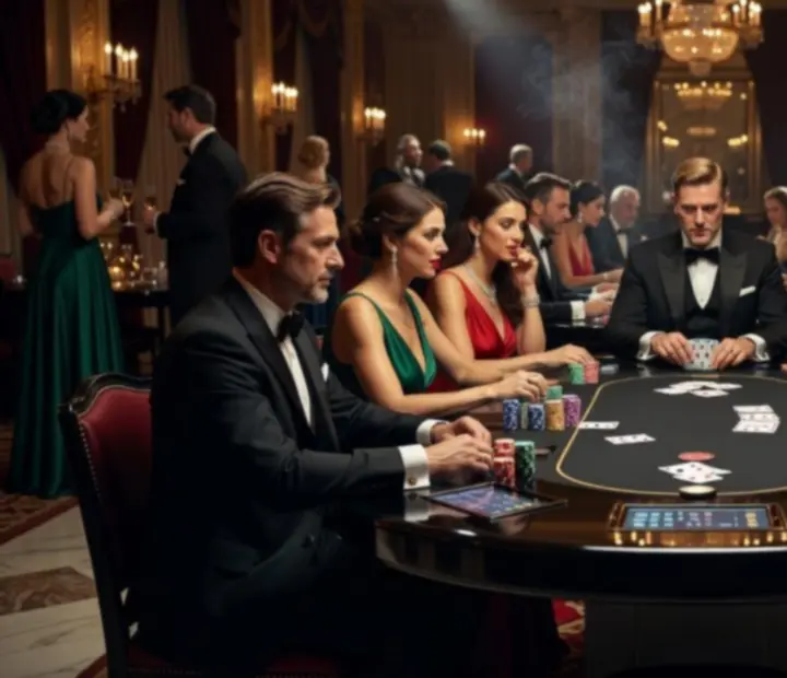 Interaktywne stoły pokerowe podczas uroczystości